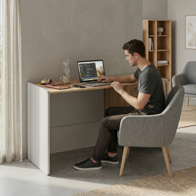 Luxus Schreifdësch Designer Dësch Schlofzëmmer Neist Ariichtung Stil Modern Holz
