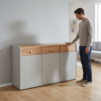 Komod Holz Luxus Modern Moobel Schlofzëmmer Designer Moobel Säitbord