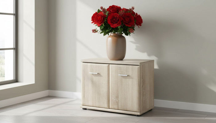 Luxus Schongardarob Kommode Holz Designer Miwwelen Modern