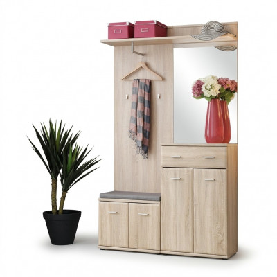 Design Modern Hal Garerob Luxus Kleiderstänner Miwwelen Holz Diel Nei