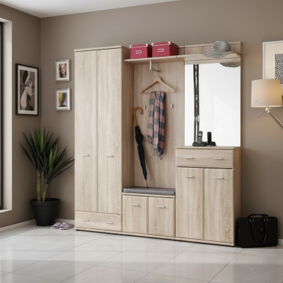 Kleederstänner Korridorgarderob Dielendesign Miwwelen Holz Modern Schaf Neit