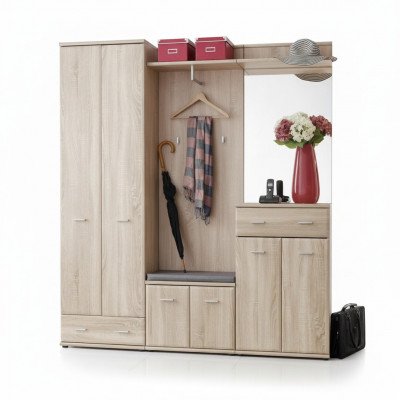 Kleederstänner Korridorgarderob Dielendesign Miwwelen Holz Modern Schaf Neit