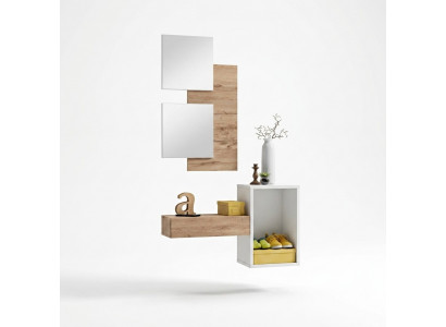 Virraummiwwelen Modernes Design Wandariichtung Holz nei Diel