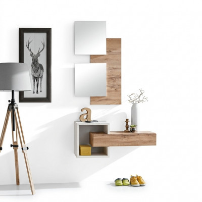 Design-Set 4-teileg Ariichtung Diele Moderne Design Wandregal Nei Miwwelen