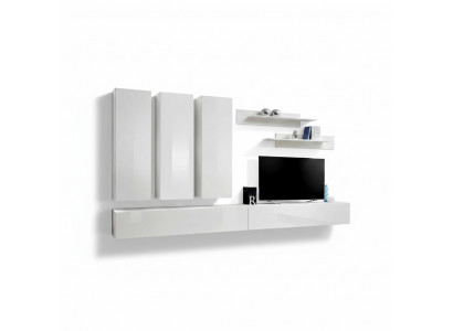 Komplett Wunnwand aus Holz Designer Wunnzëmmerméiwel Luxus Mauerzenter.