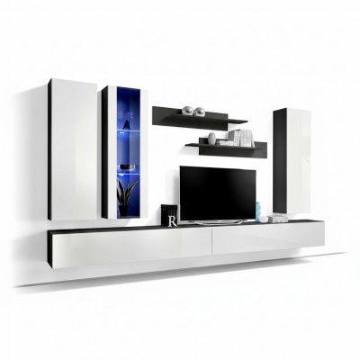 Luxus Wunnwand TV Stänner Holz Designer Modern Miwwelen Wunnzëmmer Nei