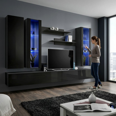 TV-Ständer Modern Wand Regal Wohnzimmer Design Miwwelen Wandmiwwelen Möbel.