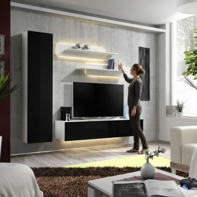 Luxus Wunnwand Designer TV-Stänner Sideboard Ariichtung Wunnzëmmer 4-stéck Set