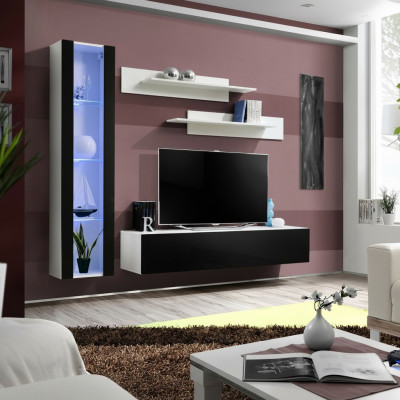 Luxus Set 4-Deeler Designer Wunnwand Wunnzëmmerméibelen TV Ständer Ariichtung Miwwelen