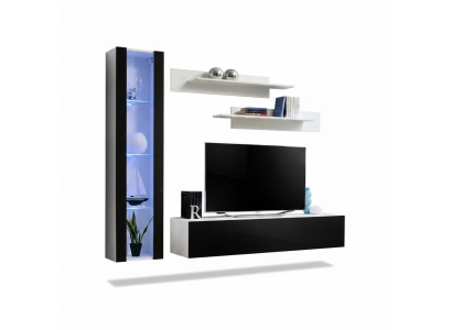 Luxus Set 4-Deeler Designer Wunnwand Wunnzëmmerméibelen TV Ständer Ariichtung Miwwelen