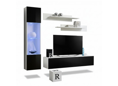 Wunnzëimmerméivelen Set Wunnwand TV Stänner Design Hänke Vitrin Ariichtung Méivelen