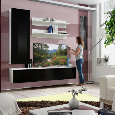 Modern Wunnwand Luxus Ariichtung Wunnzëmmer Design TV-Stänner Wandsschaf