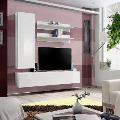 Designer Ariichtung Wäiss Wunneng Luxus Holzmobiliar Komplett Wandschaf