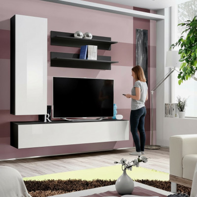 Luxus TV-Ständerliewen Zëmmer RTV Lowboard Designer Mauerregaler Wunnwand Nei