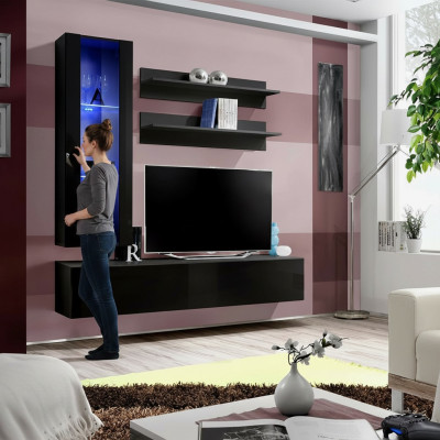 Luxus Fernsehsupport RTV Sideboard Modern Wunnzëmmer Wunnwand Holzmöbel Regal