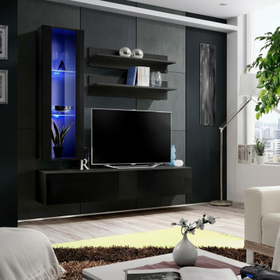 Luxus Fernsehsupport RTV Sideboard Modern Wunnzëmmer Wunnwand Holzmöbel Regal
