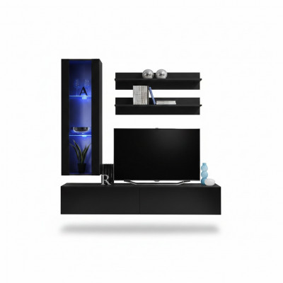 Luxus Fernsehsupport RTV Sideboard Modern Wunnzëmmer Wunnwand Holzmöbel Regal