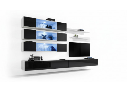 Luxus Nei Wunnwand Designer Modern Wunnzëmmer Set Mauerarmoire Lowboard