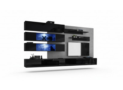Wunnwand RTV Wunnzëmmer Miwwelen Sideboard Wandregaler TV Wandschaf Nei
