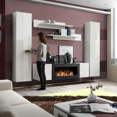 Modern Wunnwand Designer Ariichtung Mauer Regaler Hänge Vitrinn Sideboard Nei