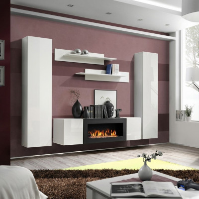 Modern Wunnwand Designer Ariichtung Mauer Regaler Hänge Vitrinn Sideboard Nei