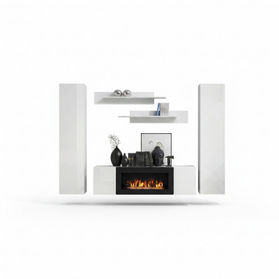 Modern Wunnwand Designer Ariichtung Mauer Regaler Hänge Vitrinn Sideboard Nei