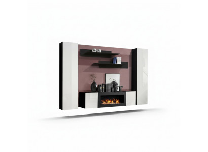 Wunnzëimmermiwwelen Komplett Wunnwand Sideboard Wandregaler Luxus Miwwelenausstattung