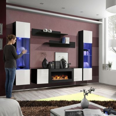 Luxus Wunnwand Wunnzëmmer Modern Designer Hänkvitrinn Sideboard Ariichtung