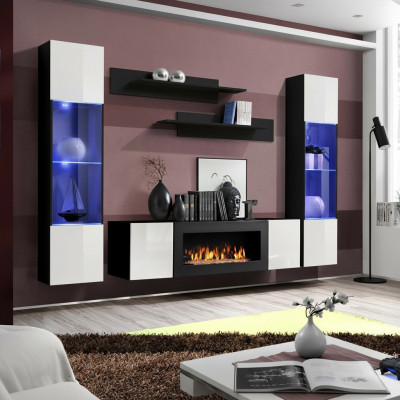 Luxus Wunnwand Wunnzëmmer Modern Designer Hänkvitrinn Sideboard Ariichtung