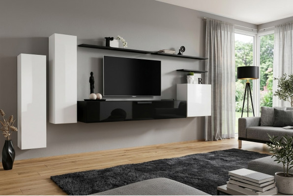 Wohnwand Wandschaf Schaf TV-Ständer Sideboard Regal Wunnzëmmer Ariichtung