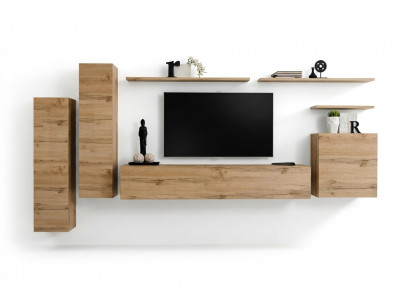 Braun Wunnwand Wunnzëmmer Miwwelen Modern Wandregaler Designer Stil Nei TV-Stänner