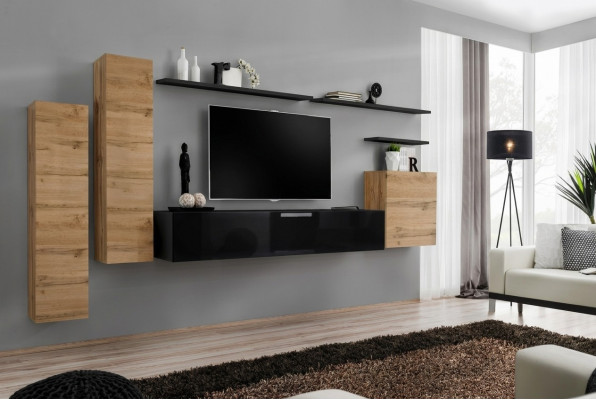 Luxus Wunnzëmmermiwwelen Set Designer Wunnwand Wandregal Wandschränk Miwwelen