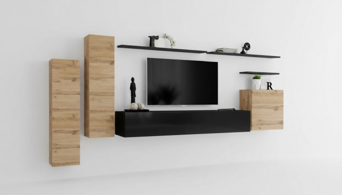 Luxus Wunnzëmmermiwwelen Set Designer Wunnwand Wandregal Wandschränk Miwwelen