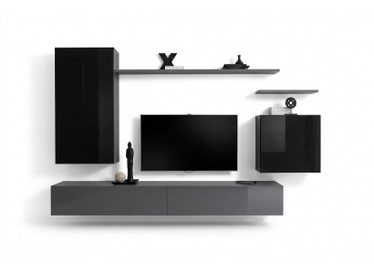 Wunnwand Sideboard Wandregal TV-Schaf Regal Wandschaf Wunnzëmmer Miwwelen