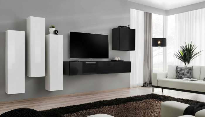 Wunnzëmmer Mauerfigur Luxus Garnitur TV-Stänner Modern Miwwelen Holz Designer