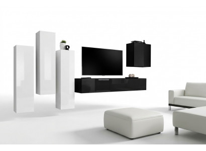 Wunnzëmmer Mauerfigur Luxus Garnitur TV-Stänner Modern Miwwelen Holz Designer