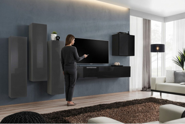 Design Wunnwand TV Ständer 3x Wandsschaf Sideboard Schaf Luxus Miwwelen