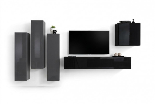 Design Wunnwand TV Ständer 3x Wandsschaf Sideboard Schaf Luxus Miwwelen