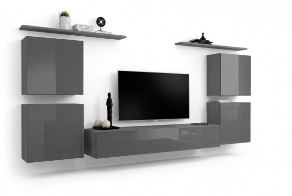 Grouss Wand Wunnwand Wunnzëmmer Miwwelen Luxus TV Ständer Wandregal Schaf Regal Nei