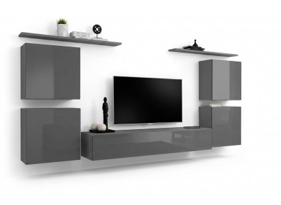 Grouss Wand Wunnwand Wunnzëmmer Miwwelen Luxus TV Ständer Wandregal Schaf Regal Nei