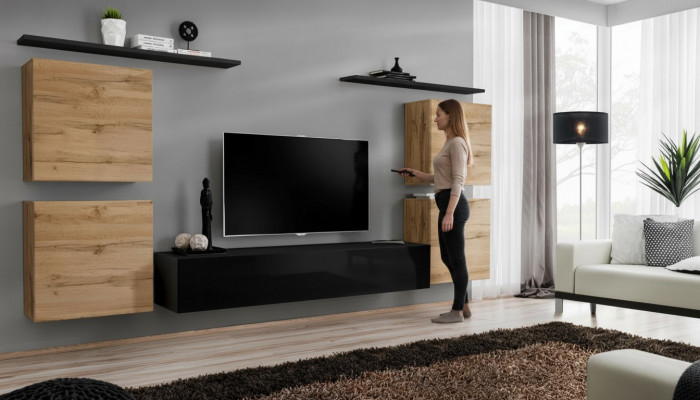 Luxus Ariichtung Wunnwand TV-Stänner Design Sideboard Wand-/Klozeschaf Nei