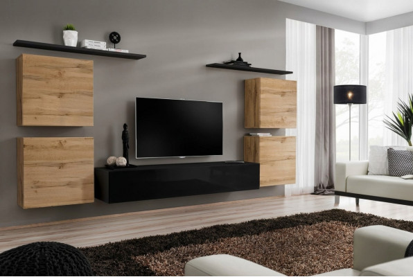 Luxus Ariichtung Wunnwand TV-Stänner Design Sideboard Wand-/Klozeschaf Nei