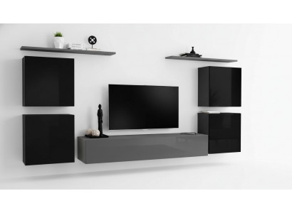 Luxus Set Regal Wunnwand Holzmoublen Komplett 4x Wandschaf Sall Nei