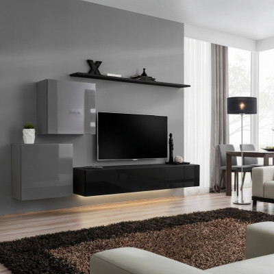 Wunnwand Hänkschaf Modern Design Wunnzëmmer Luxus Miwwelen Wand Regaler