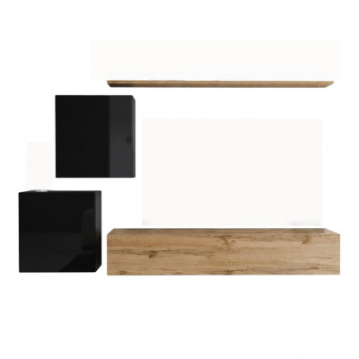 Modern Nei Wohnwand Sideboard Braun Designer Wunnzëmmer Miwwelen Holz Wandschaf.