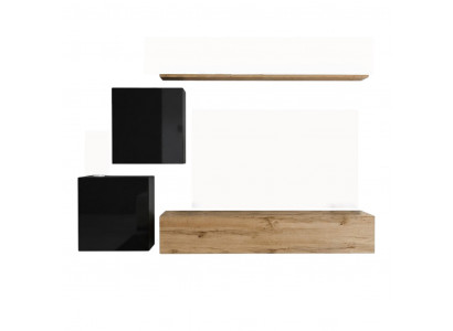 Modern Nei Wohnwand Sideboard Braun Designer Wunnzëmmer Miwwelen Holz Wandschaf.