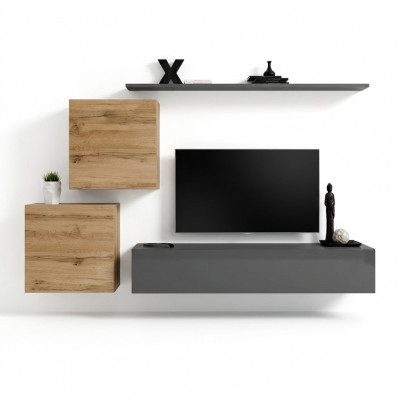Wunnzëmmerschmöbel Designer Modern Wunnwand Ariichtung Wand Regal Gro.
