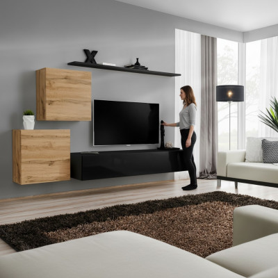 Designer Wunnwand Wunnzëmmermiwwelen Wandregaler Luxus TV-Stänner Sideboard Modern