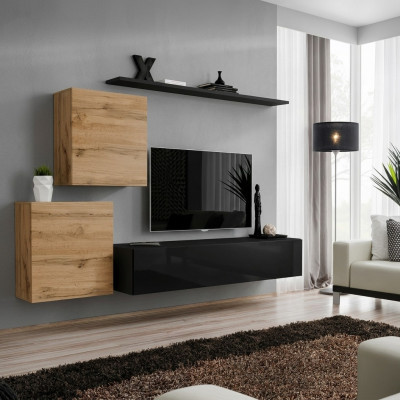 Designer Wunnwand Wunnzëmmermiwwelen Wandregaler Luxus TV-Stänner Sideboard Modern