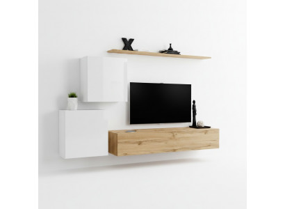 Moderne Wunnmauer Wunnzëmmer Designer Sideboard TV Stänner 4tlg. Nei